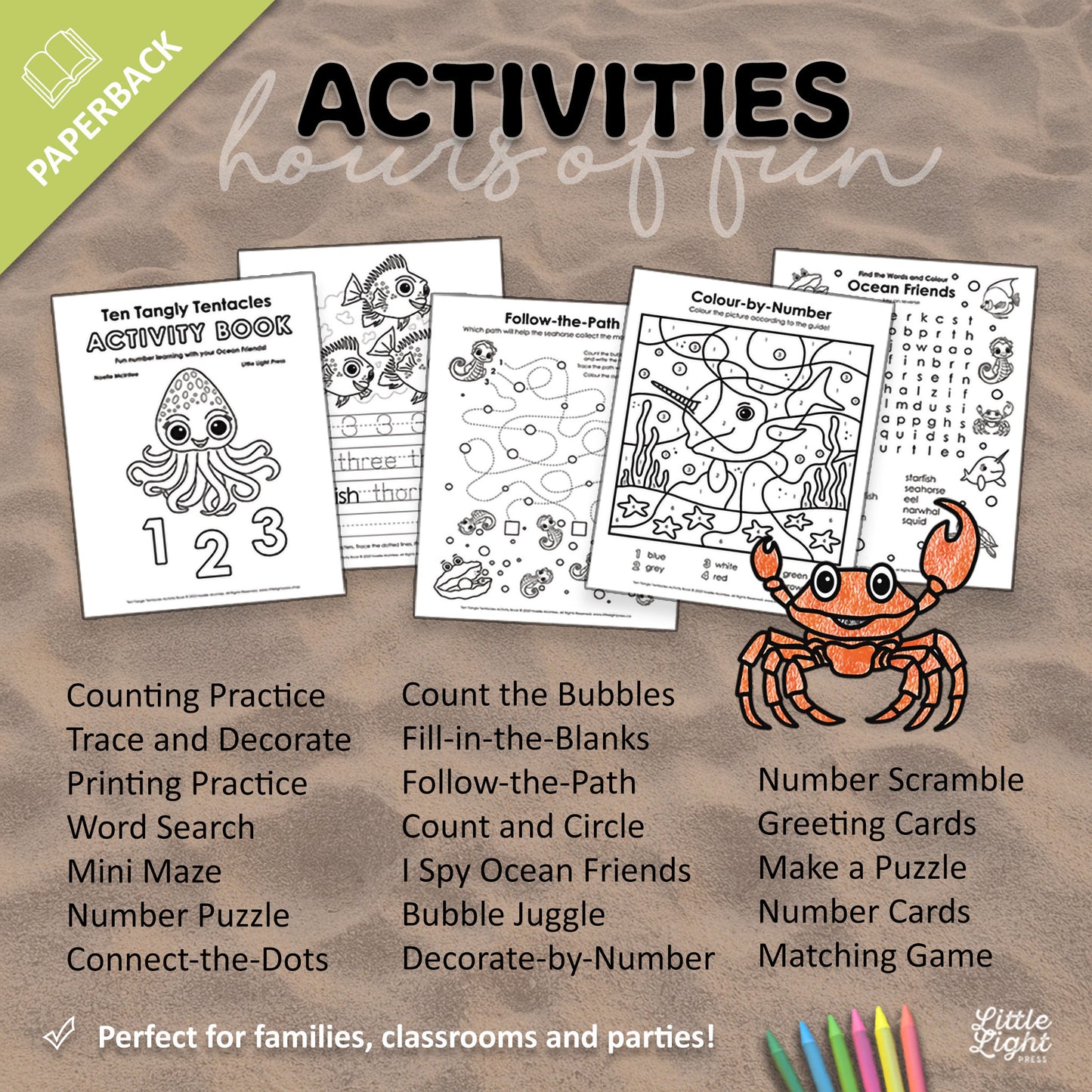 Ten Tangly Tentacles Activity Paperback