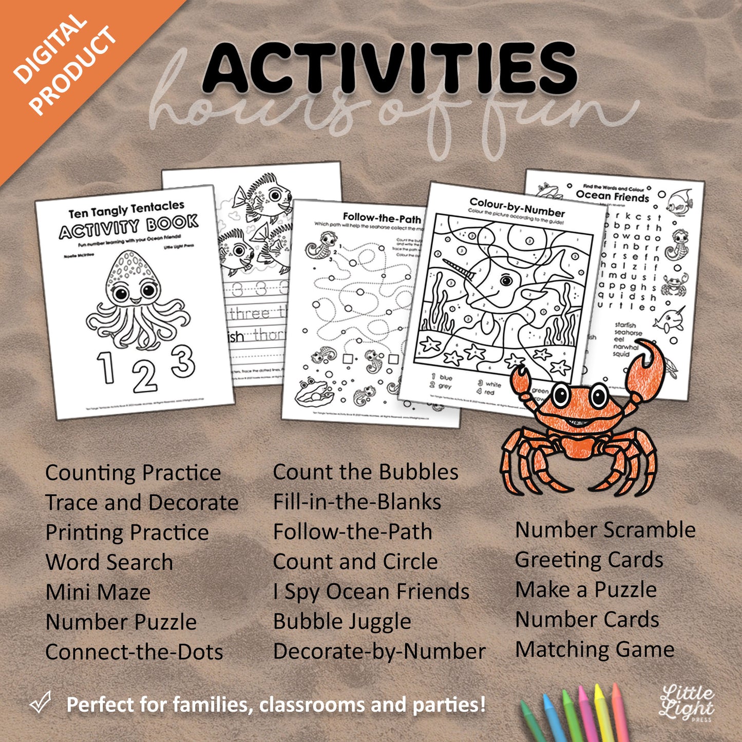 Ten Tangly Tentacles Activity eBook